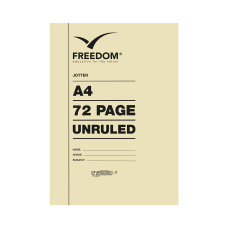 72 pages A4 Jotter Unruled