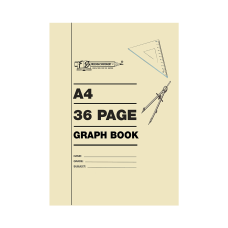 36 pages A4 Graph Books 2mm