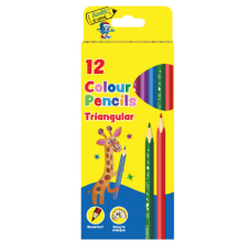 BANTEX Colour Pencils Triangular 12's