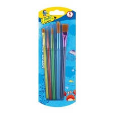 BANTEX Painting Brushes Assorted sizes, 5's