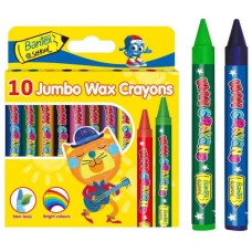 BANTEX  Wax Crayons  Medium  Jumbo  (11mm)  10's