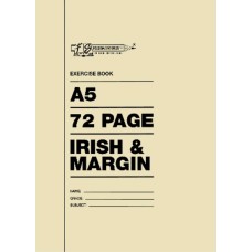 A5 72pg Exercise Books Irish Margin