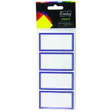 CROXLEY Blue Border Labels 24'sx10