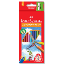 Faber Castell Junior Triangular Colouring Pencil 20's