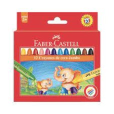 Faber Castell Jumbo Wax Crayons 12's (11mm)