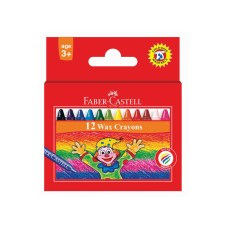 Faber Castell Slim Wax Crayons 12's (8mm)