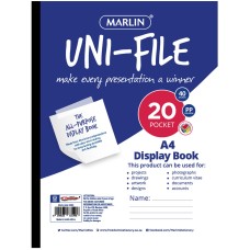 Marlin Uni-File Display Books 20 pocket  