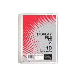 CROXLEY Display File 10 Pocket A4 - Hard Case Cover Each