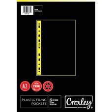 CROXLEY A2 Filing Pockets 10Pk - 100 Mic