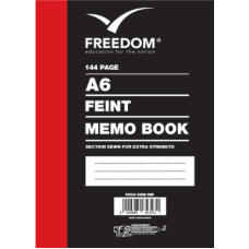 144 pages A6 Memo Books - Hard covers