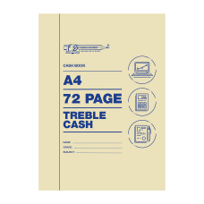 A4 72pg Accounting Books Cash