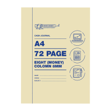 A4 72pg Accounting Books 8MC Cash Journal 