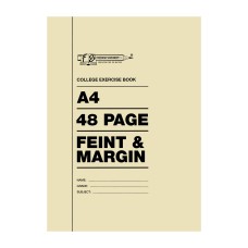 A4 48pg College Books Feint & Margin