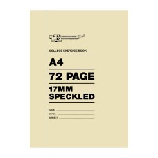 A4 72pg  College Books 17mm Speckled