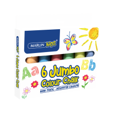 Marlin Kids Colour chalk jumbo 6's