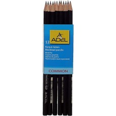 ADEL BLACK LEAD PENCILS HB - BASIC 12's