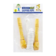 Marlin Kids Skipping Rope 2mtrs with wooden handles