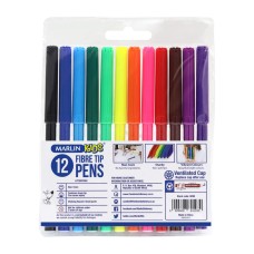 Marlin Kids fibre tip pens 12's