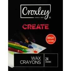 CROXLEY Create 8mm Wax Crayons 24's