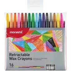 MONAMI Retractable Crayon 16S