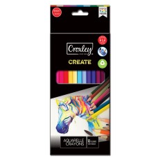 CROXLEY Create Aquarelle Crayons T12 