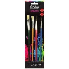 CROXLEY Artist Paint Brush Set 4 Synthetic