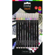 CROXLEY Create Fineliners Fun Assorted 10's