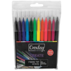 CROXLEY Fibre Tip Markers 12's