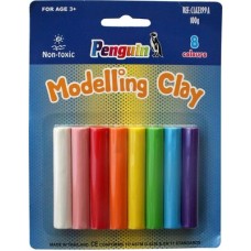 PENGUIN Modelling Clay 100g 8 Assrt Colours 