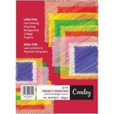 JD147 48 Sheets A4 80GSM Bond Ass. Bright Colours 